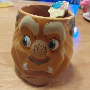 Disney Beast Mug with Spoon - Brown